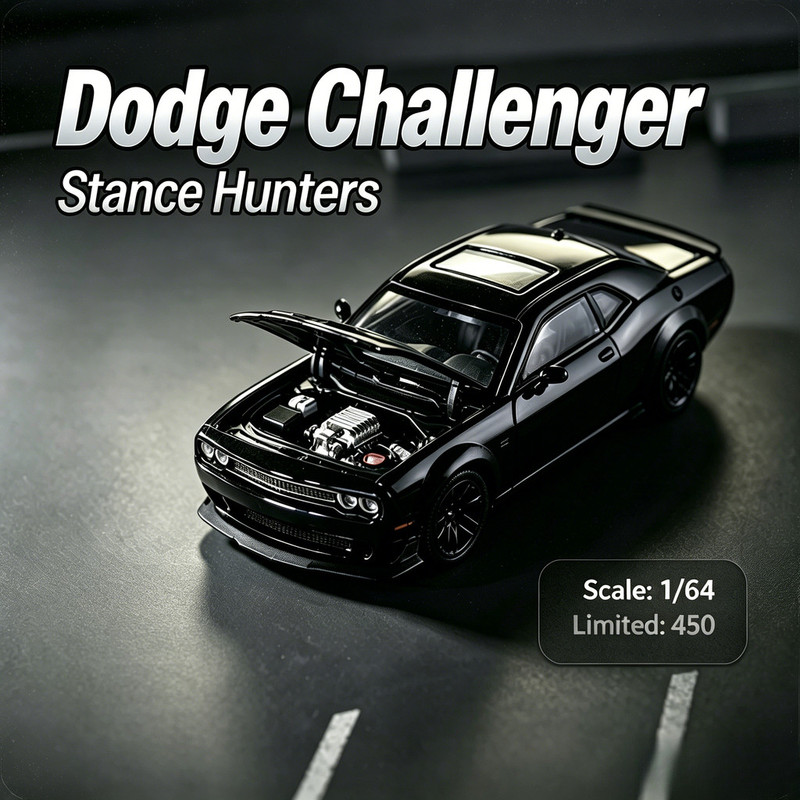 Die Cast Car 1 64 - Stance Hunters-SH 1/64 Dodge SRT Hellcat,