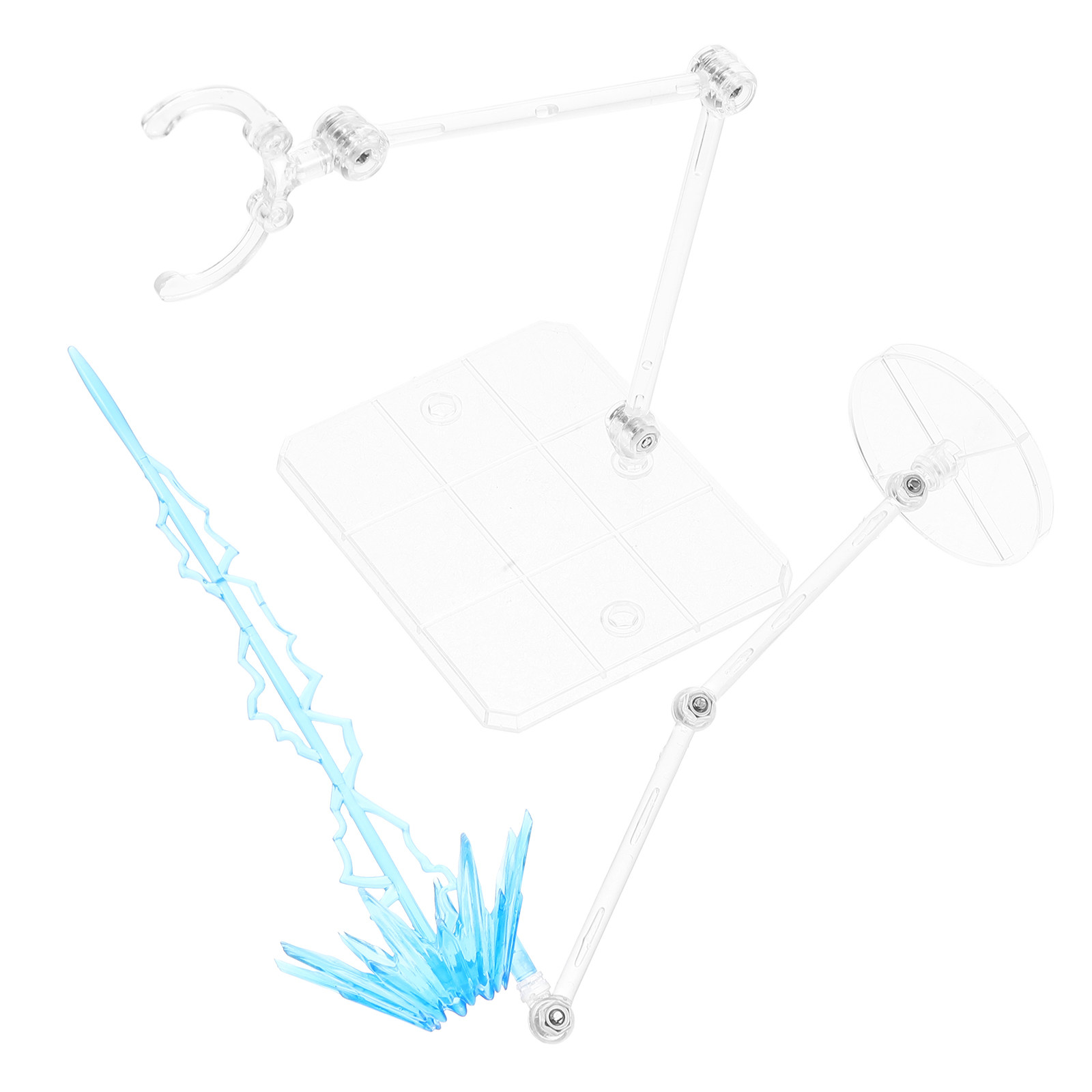 Action Figure Stand - 1 Juego de Soporte Transparente Ajustable