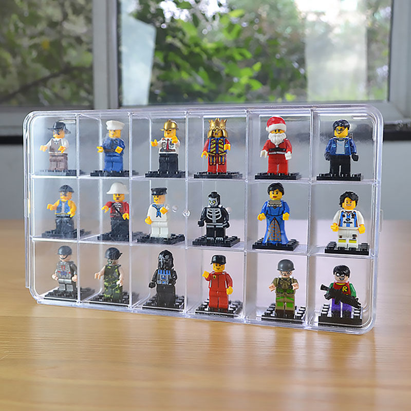 Caja de exhibición acrílica de - Lego Minifigure Holder reseña y precio